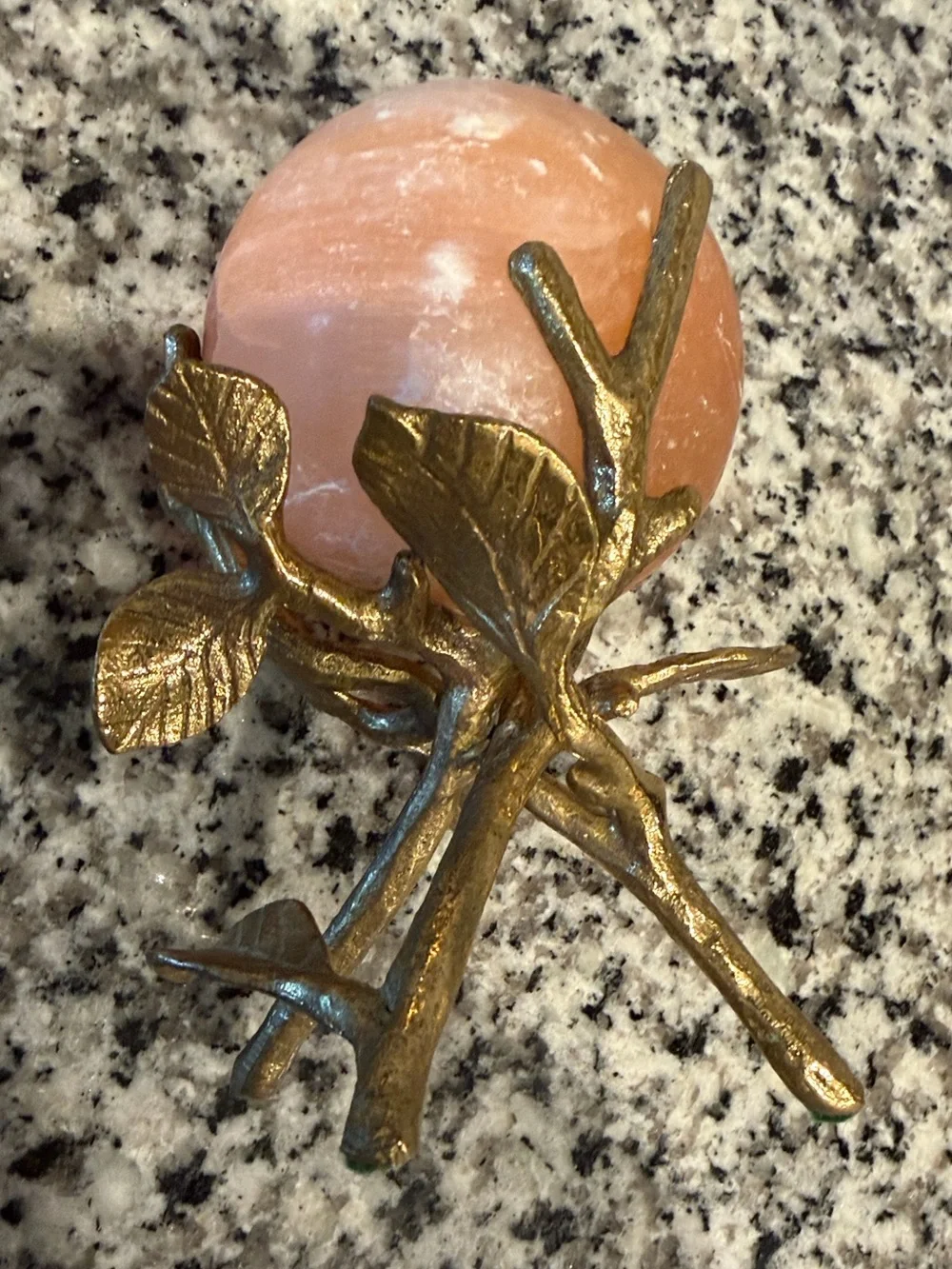 Gold Leaf Stand with sphere ball